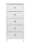 Комод Хитроу (5 ящ) (белый) | изображение 1