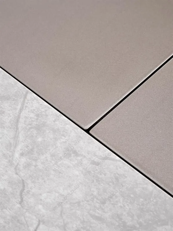 Стол обеденный Halmar VALENTINO 160 раскладной (светло-серый/золотой) | изображение 3