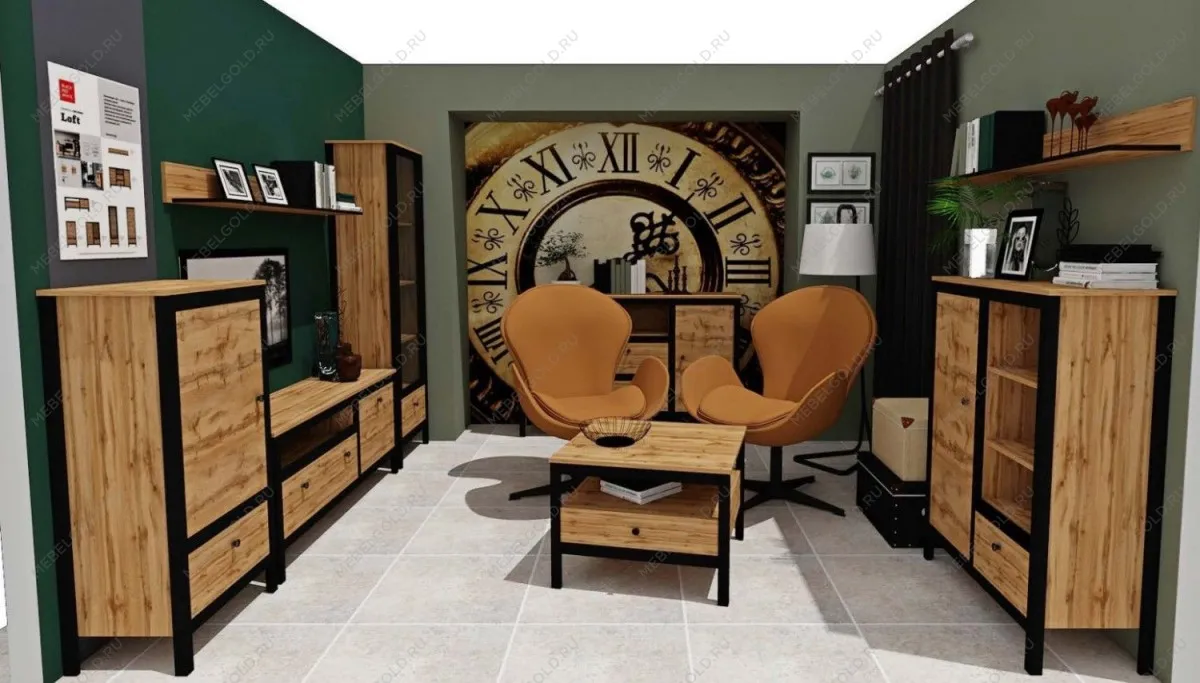 Гостиная Лофт 4