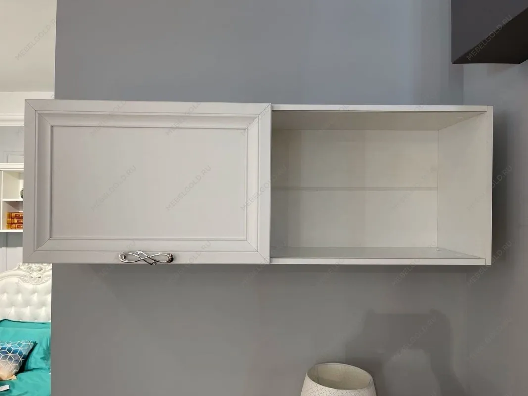 Полка навесная книжная Мишель белый матовый | изображение 6