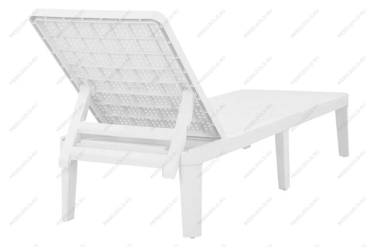 Шезлонг Tweet compact с матрасом, белый | изображение 3