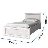 Кровать Тиффани 90 вудлайн кремовый