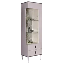 Витрина 1-ств. Римини (Слоновая кость/Серебро) (Правая) РМВ1-1С