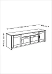 БРИМНЭС / СИРИУС тумба ИКЕА / IKEA 2 двери и 2 ящика 156х47 сонома | изображение 3