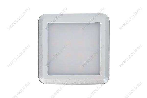 Светодиодный светильник Square 1.5W/12VDC пластиковый 6000К (с 2м проводом и коннектором)