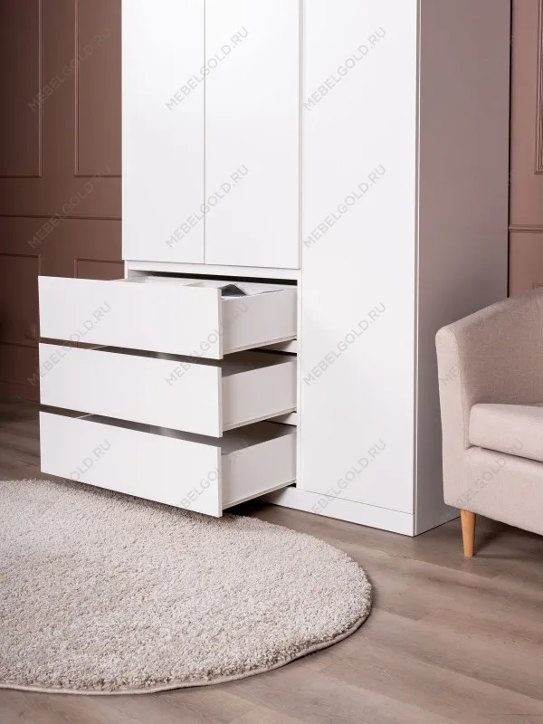 Шкаф распашной Варма СТОР, 123х57х222 см, белый | изображение 3