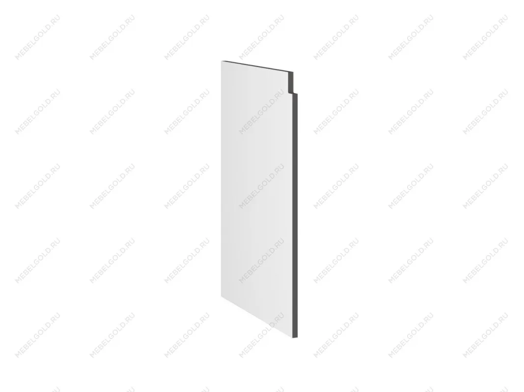 Бок замена стола С,СМ левый, Виста (16*570*720) Экокожа Серый, 26033