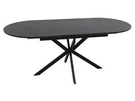 Стол обеденный Signal GASTON Ceramic 140 (черный/черный)