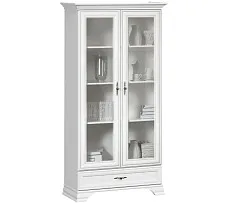 Шкаф с витриной Кентаки REG2W1S белый - Выставка Балашиха