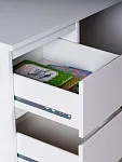 Стол письменный Кастор, 6 ящиков, 151х65х75 см, белый | изображение 5
