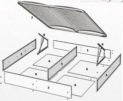 Ящик с подъемным механизмом Фелисия 160x200 см бежевый