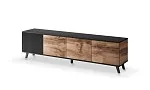 Тумба под телевизор Halmar RANDOM RTV-3 200 (дуб вотан/черный) | изображение 1