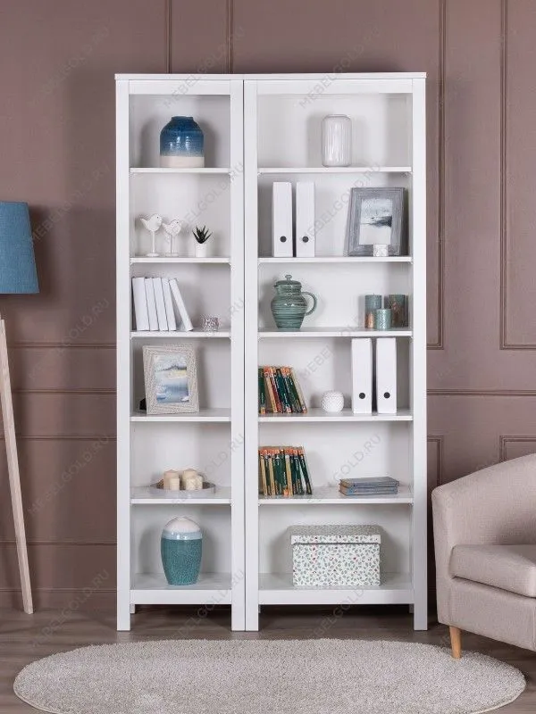 Стеллаж Сага, 70х42х215 см, белый | изображение 6