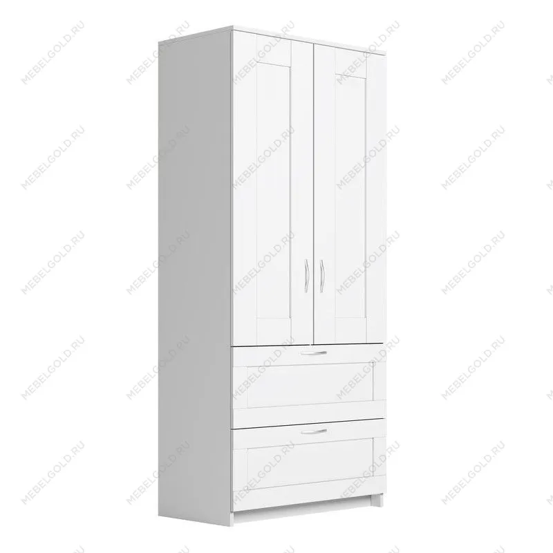 БРИМНЭС / СИРИУС Шкаф ИКЕА / IKEA комбинированный 2 двери и 2 ящика белый | изображение 1