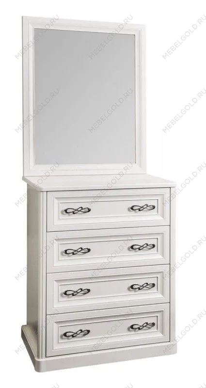 м. Римская - Зеркало для комода Мишель белый матовый (спальня) | изображение 1