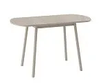Стол РАУНД раздвижной со стеклом 94(124)х64, Капучино/Капучино | изображение 1