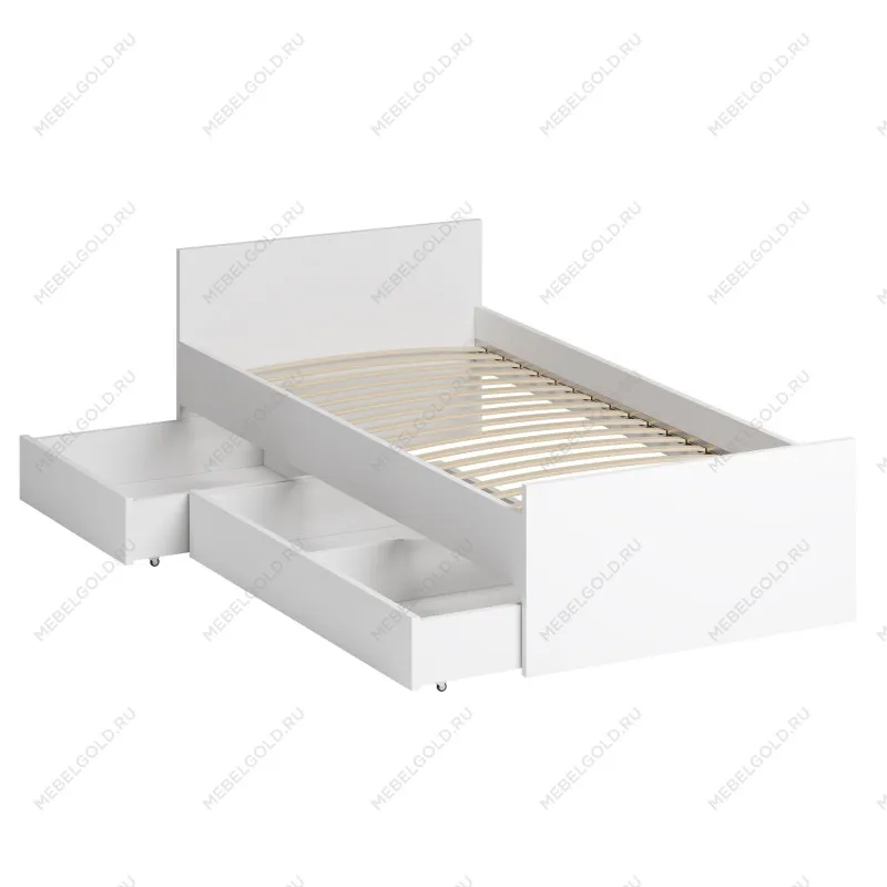 Ящик выкатной для кроватей СИРИУС, 138х60х20 см, белый | изображение 8