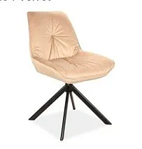 Стул кухонный Signal BOOGIE I Velvet Bluvel 28 (бежевый/черный мат)