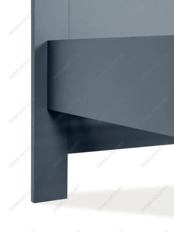 Кровать односпальная Сага, 90х200 см, темно-бирюзовая/ясень | изображение 9