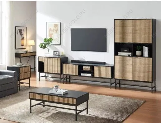 Тумба под телевизор Signal MAGO RTV-1 150 (дуб/черный мат) | изображение 2