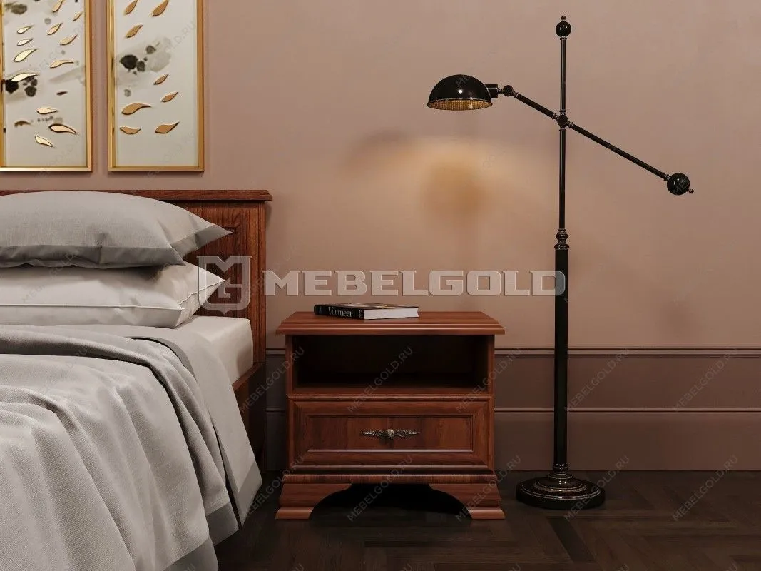 Тумба прикроватная Кентаки KOM1S каштан | изображение 1