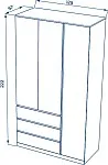 Шкаф распашной Варма СТОР, 123х57х222 см, белый | изображение 13