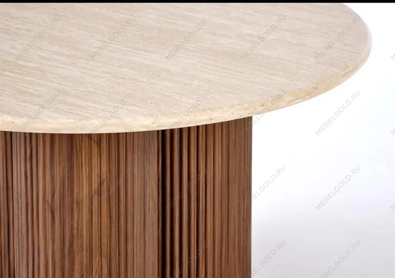 Стол журнальный Halmar DOROTEA (травертин/орех) | изображение 12