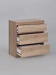 Комод Кастор, 3 ящика, 65х40х71 см, дуб сонома | изображение 10
