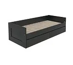 БРИМНЭС / СИРИУС Кровать двуспальная раздвижная ИКЕА / IKEA шириной 80(160) см, Венге | изображение 1