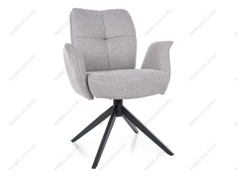 Стул кухонный Signal WING Brego 02 поворотный (светло-серый/черный)