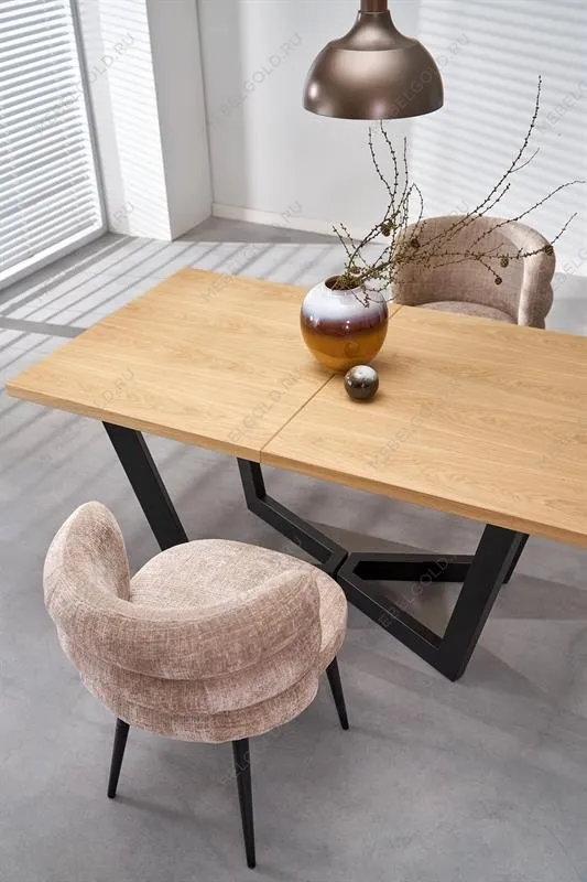 Стол обеденный Halmar MASSIVE 2 160 (дуб натуральный/черный) | изображение 17