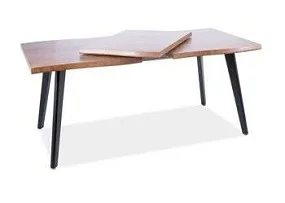 Стол обеденный Signal FRESNO 120 раскладной (дуб артизан/черный)