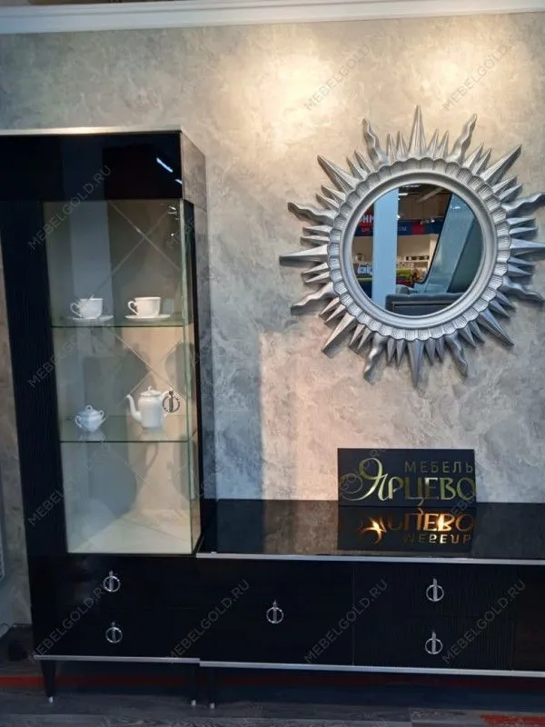 Зеркало круглое 1810(1) серебро | изображение 1