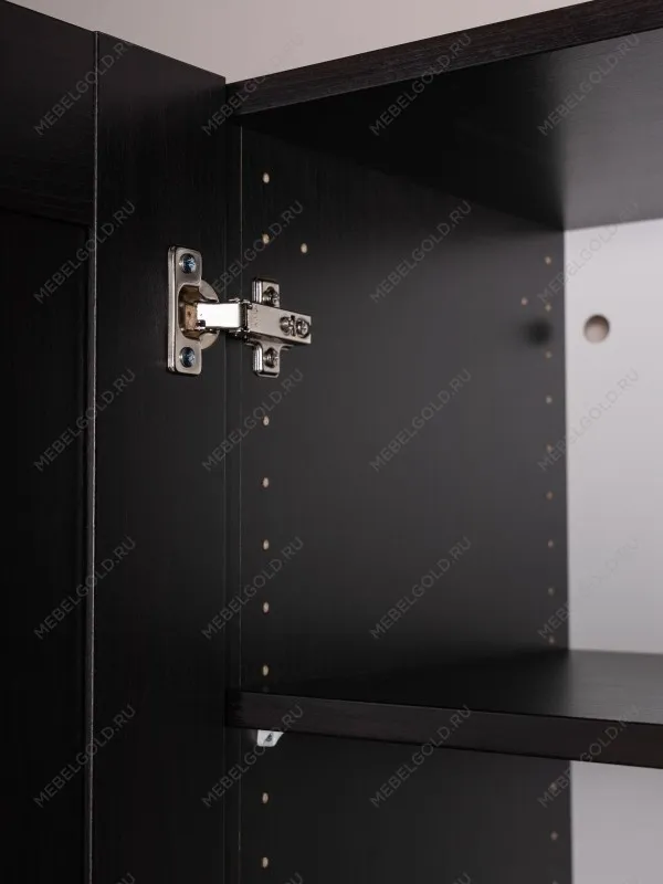 Шкаф Макс, 2 двери, 75х61х233 см, черно-коричневый, дуб венге | изображение 8