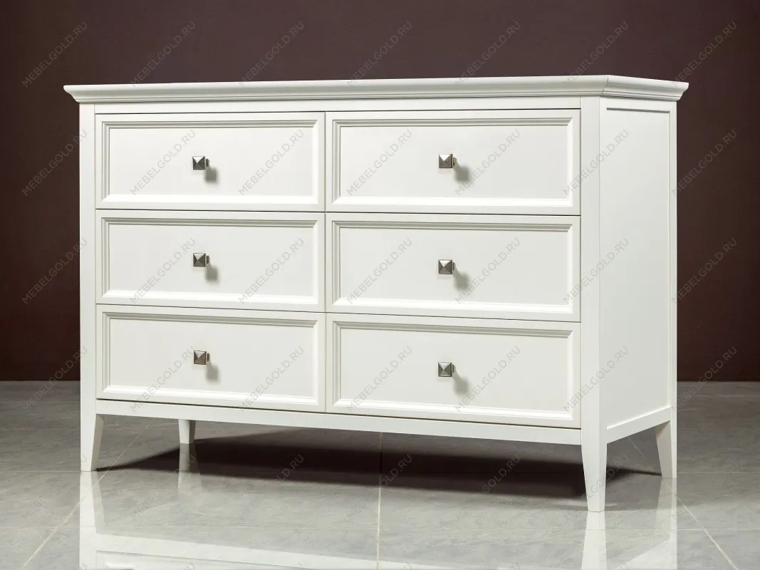 Комод большой 6 ящиков Manhattan (Молочный) | изображение 4