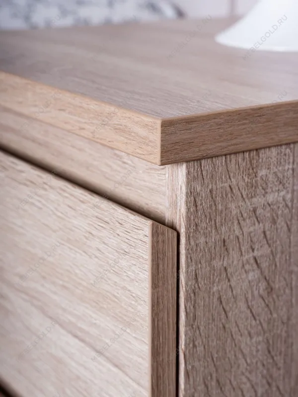 Тумба прикроватная Кастор, 2 ящика, 40х37х49 см, серая | изображение 6