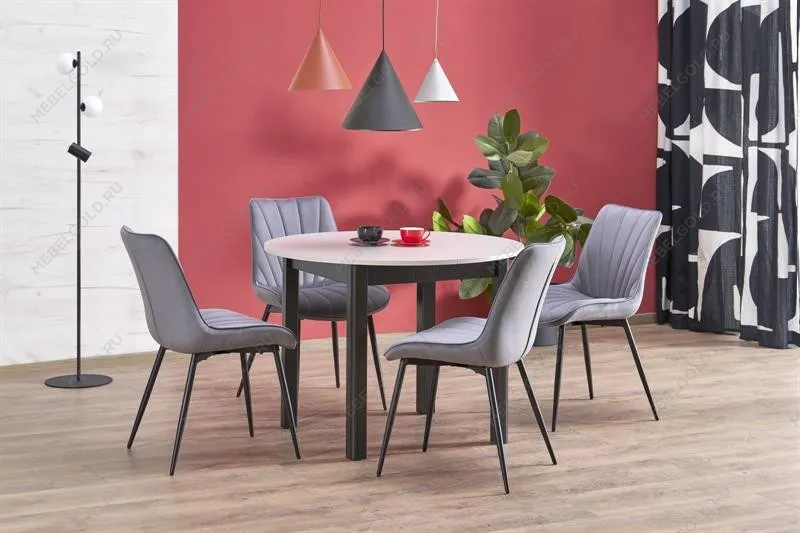 Стол обеденный Halmar RINGO 102 (кашемир/черный) | изображение 1