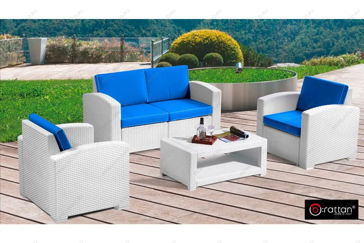 Комплект мебели Rattan Premium 4, СЕРЫЙ | изображение 1