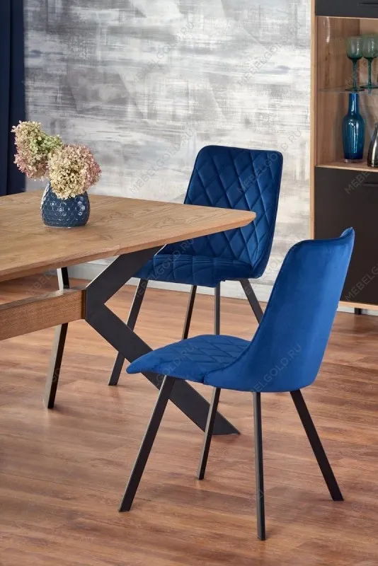 Стол обеденный Halmar BACARDI раскладной (дуб натуральный/черный) | изображение 8