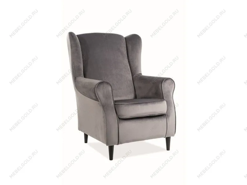 Кресло Signal BARON Velvet Bluvel 14 (серый)