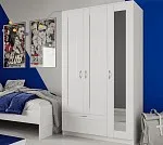 БРИМНЭС / СИРИУС Шкаф ИКЕА / IKEA комбинированный 3 двери и 1 ящик белый | изображение 4