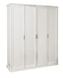 Шкаф Мишель 4-дверный (2+2) без зеркал белый матовый