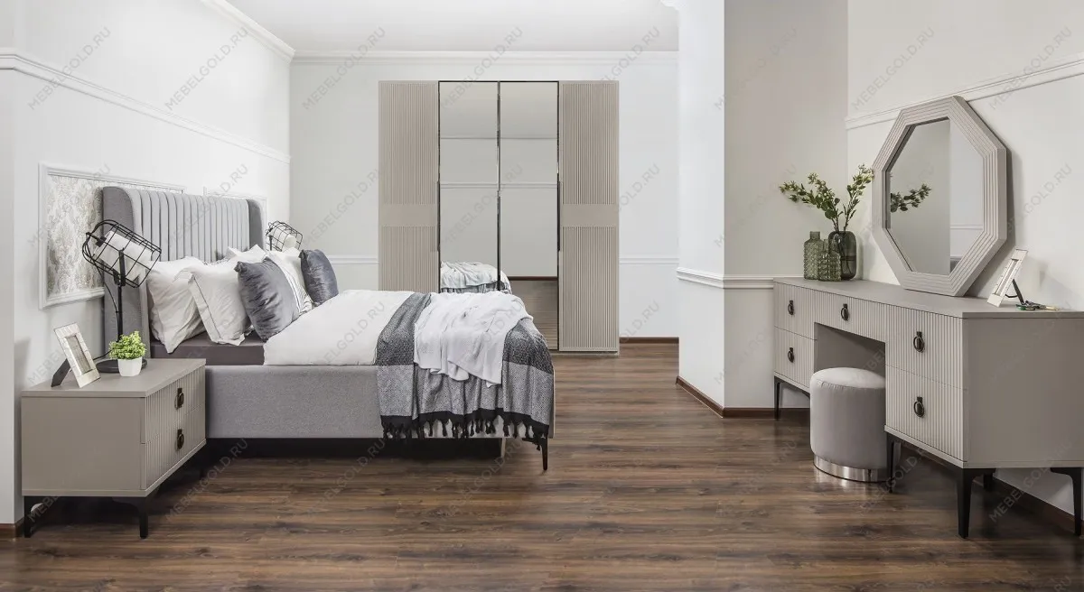 Кровать Стелла 160х200 светло серый камень | изображение 10