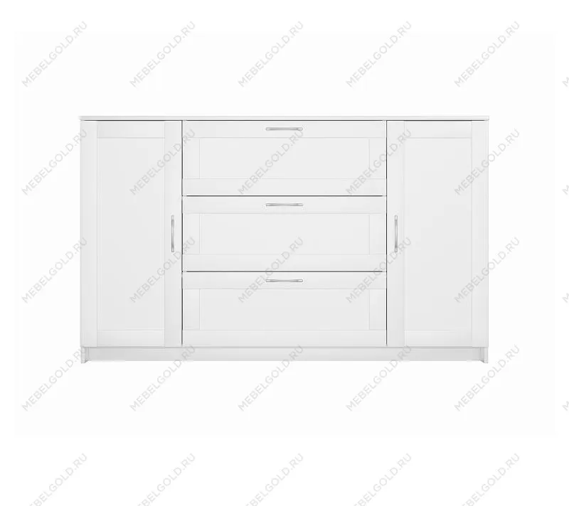 БРИМНЭС / СИРИУС тумба ИКЕА / IKEA 2 двери и 3 ящика 156х95 белая | изображение 1