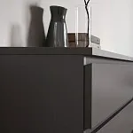 Комод Варма, 3 ящика, 80х78х40 см, эмаль серая | изображение 2