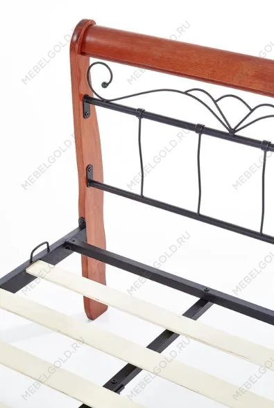 Кровать Halmar VERONICA 160 (черешня античная/черный) | изображение 1