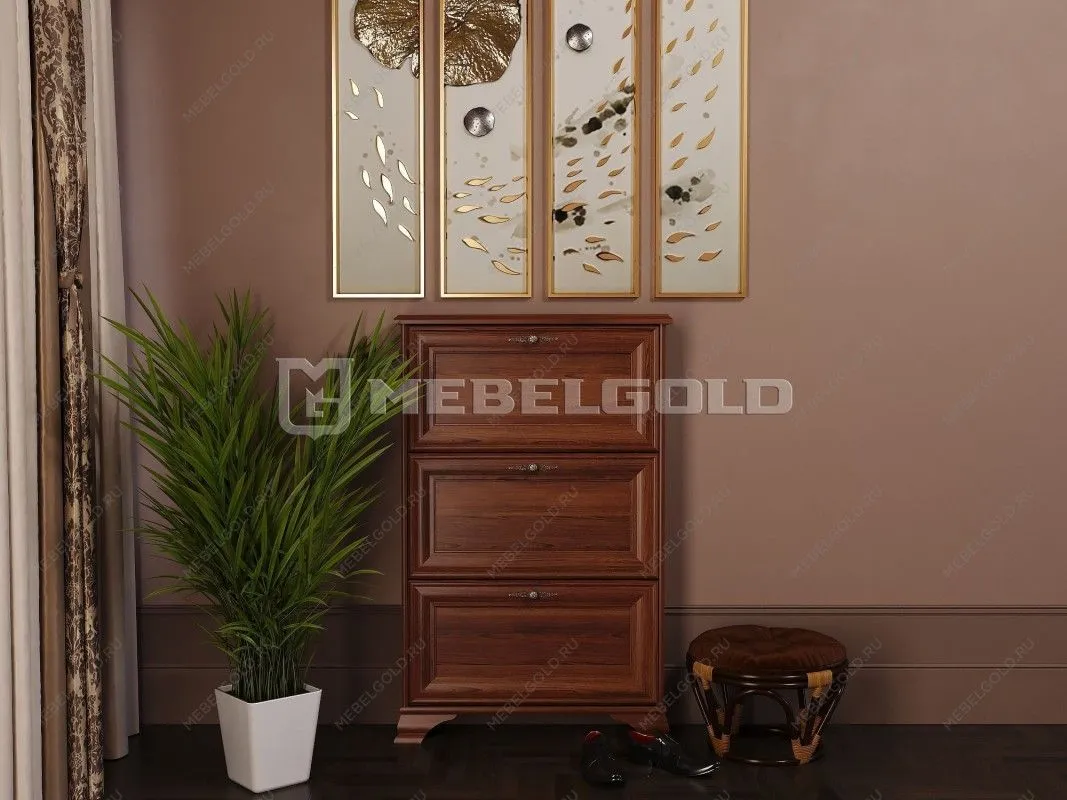 Тумба для обуви Кентаки SFB3B каштан | изображение 1