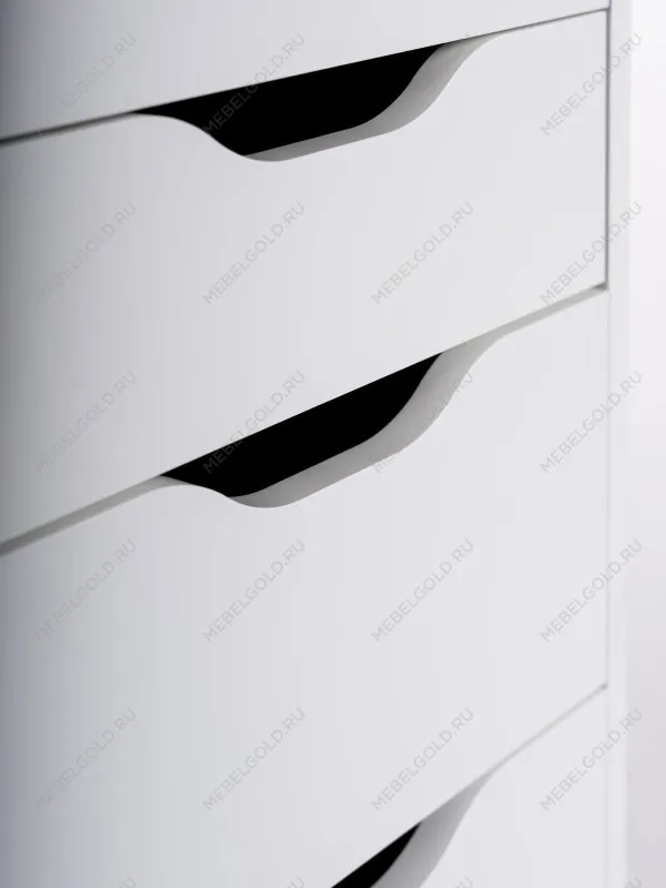 Комод Ингар, 5 ящиков, 36x71x53 см, белый | изображение 12