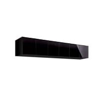 Антресоль для 6-х дверного шкафа Римини (Черный/серебро) РМАН-1(6)