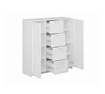 БРИМНЭС / СИРИУС тумба ИКЕА / IKEA 2 двери и 4 ящика 117х123 белая | изображение 2